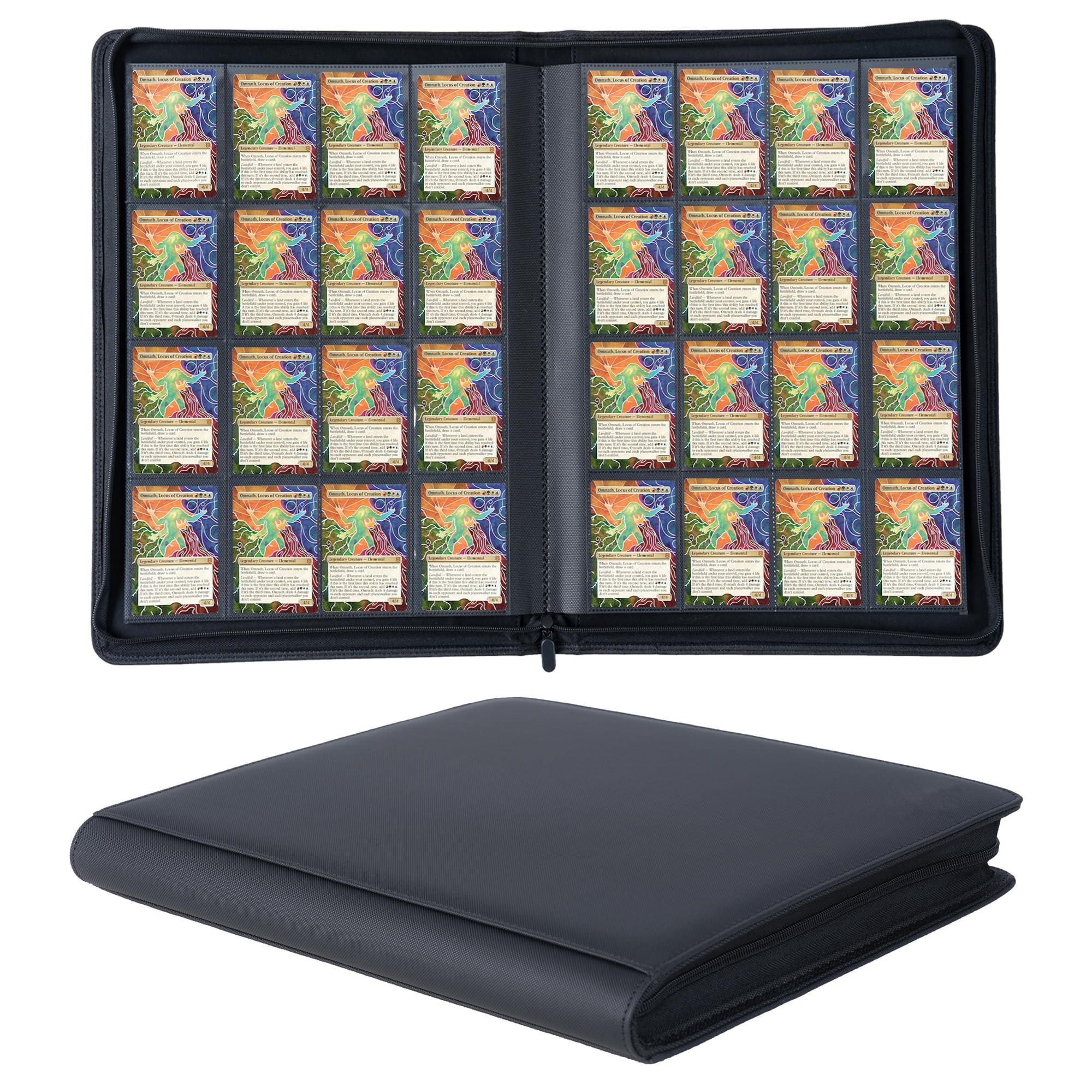 Large 1024 Hold TCG Card Binder 12/16 Pocket Zippered Waterproof for  Pokemon YuGiOh Magic Cards Anime Game Card Collection Album - TikTok Shop