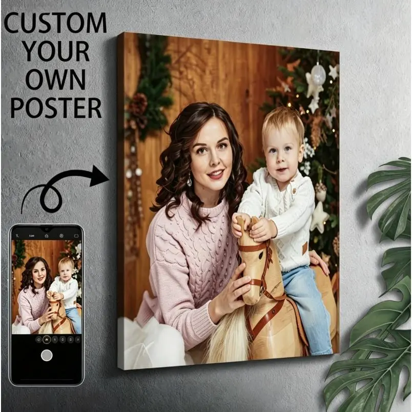 Personalized Custom Canvas Wall Art Print - Custom Family Photo Wall Decor, Wedding Memory Gift for Couples, Anniversary Home Supplies wall art Fast-Drying UV-Resistant Epoxy Floor Coating decor IMDb Top 100 Scratch Off Movie Poster