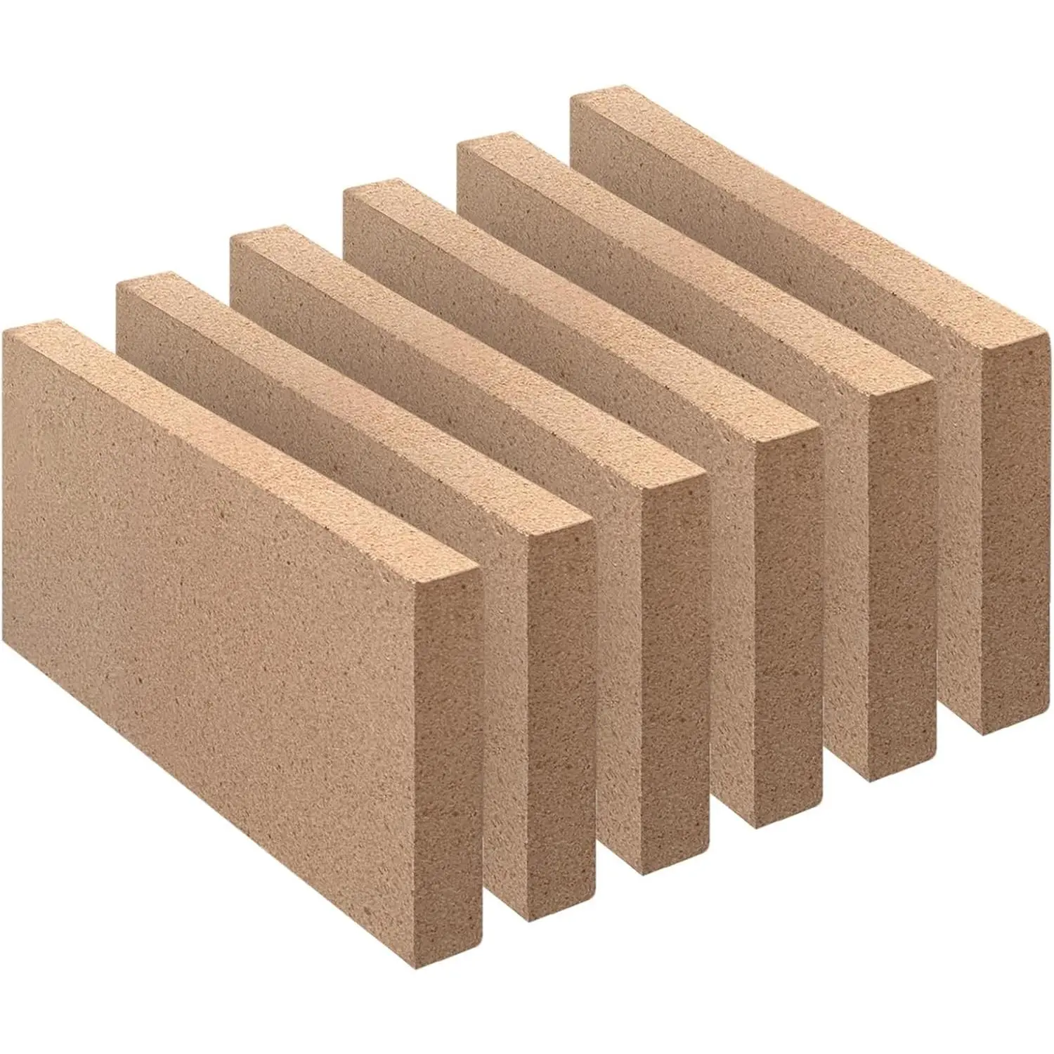 Firebricks, Food Grade Clay fire Bricks, 3000F Size 9″ x 4-1/2″ x 3/4″, Insulating 0.75" Thick Clay Firebricks Replacement for Wood Stoves, Fireplaces, Fire Pit, Kiln, Pizza Oven, 6 Pack