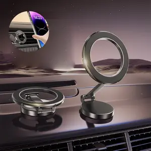 Magnetic Phone Holder for Car Dashboard, 360° Rotation, 2800gf Magnet, Foldable, Compatible with iPhone 17-12 Pro Max & All Phones