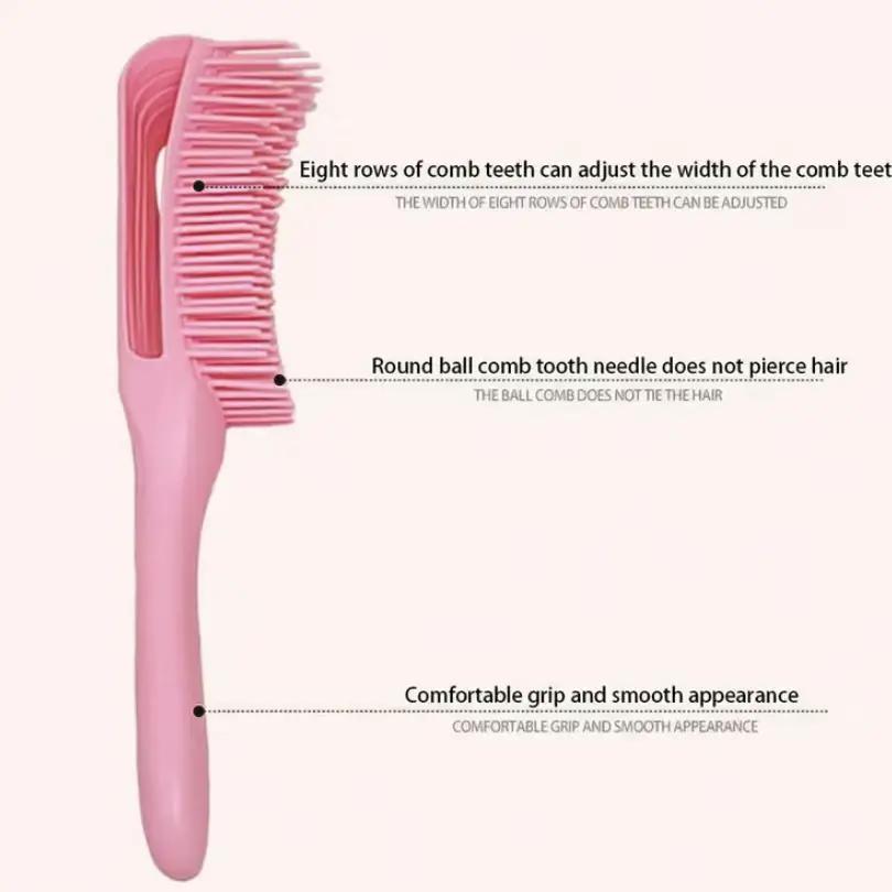 Hair Styling Tool Set (3 Counts/set), Hair Cutting Apron & Hair Brush & Eight Claw Comb, Heatless Styling Tool for Home & Salon Use
