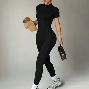 Multi Scene Women Jumpsuit, Silicone Anti-Slip Equestrian Suit, Stretchy One Piece Outfit Suitable for Horse Riding, Skiing, Daily Commute, Yoga and Outdoor Activities