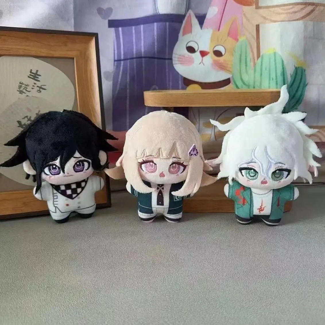 10cm Anime Danganronpa Plush Keychain Doll Nanami Chiaki Starfish Body Cute Komaeda Nagito Nunu Oma Kokichi​ Plush Pendant Gift