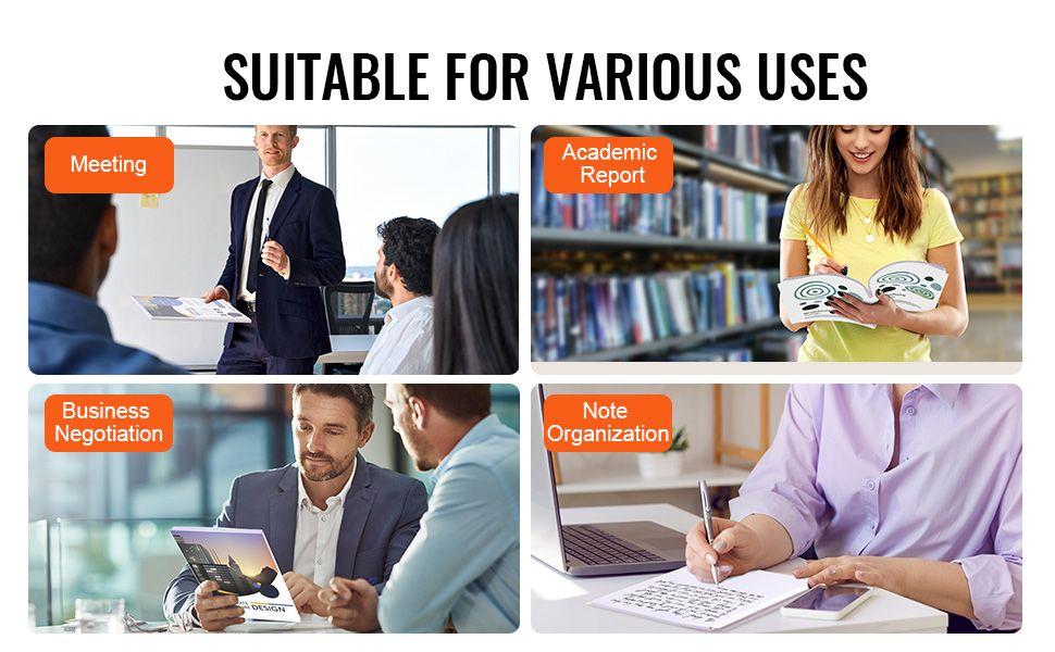 VEVOR Thermal Binding Covers, 10 Pack Thermal Presentation Covers 5/16 inch Spine Holds 2-240 Sheets, PVC Transparent Front Cover and White Back Cover, Letter Size