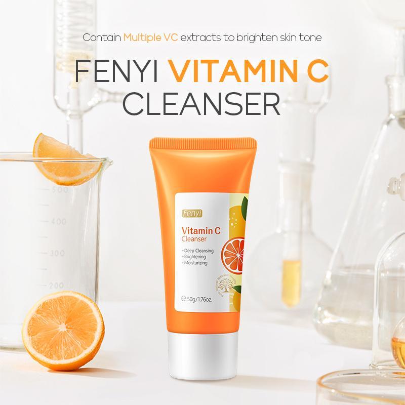 Hydrating Vitamin C Facial Cleanser, Deep Cleansing & Brightening Facial Wash, Moisturizing Facial Cleanser, Comfort Facial Cleansing Skincare Product For Women & Men