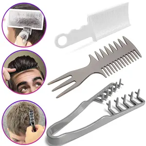 Blend Friend Fade Comb Set Professional Barber Combs for Men , Self Haircutting Tools for Fading & Blending, Salon or Home Use (3PC )