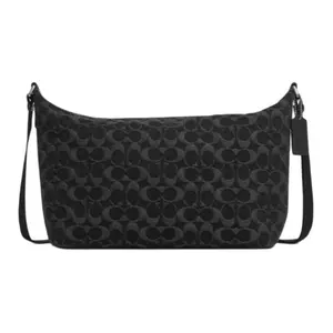 COACH 31 FINN Monogram Denim Crossbody Bag – Large, Men’s, Black