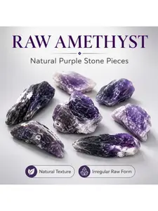 100g Deep Amethyst Crystal Raw Stone Aromatherapy Stone Diffuser Stone Demagnetizing Stone Fish Tank Water Basin Office Decorative Stone (Random Shape