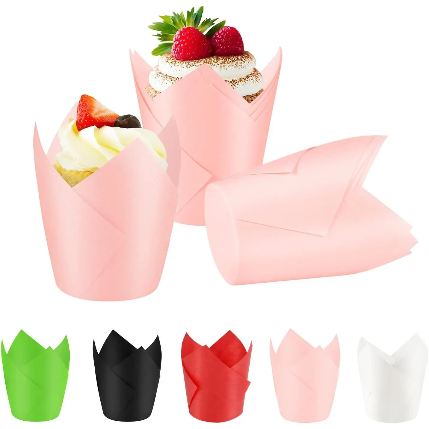 Cupcake Liners 100-Count Muffin Cups Standard  Muffin Cupcake  Cupcake Paper Liners for Wedding Birthday Christmas Party  Shower Anniversaries  Festivals