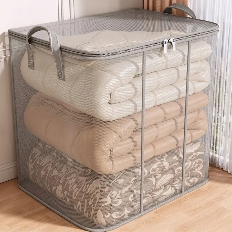 Large-capacity PVC Storage Bags, Suitable for Clothes and Quilts - Transparent Organizing Bags, Essential for Dormitories, Moving, and Returning to School, Dedicated for Bed Storage, Christmas and Winter Storage, Closet Storage System,  Jersey