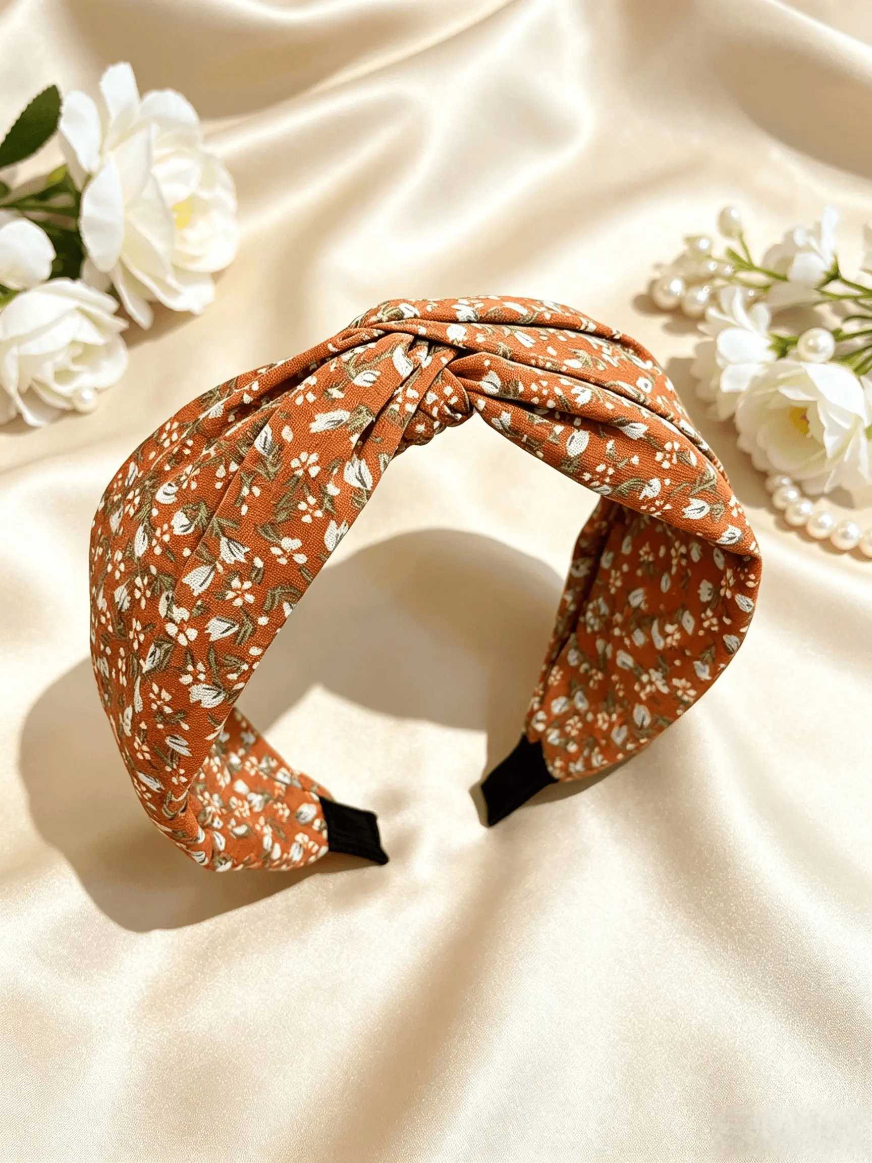 Women's Vintage Elegant Flower Hairband, Wide Design, Boho Style, Spring Summer Fashion, Daily Wear, Multi-Scene Use