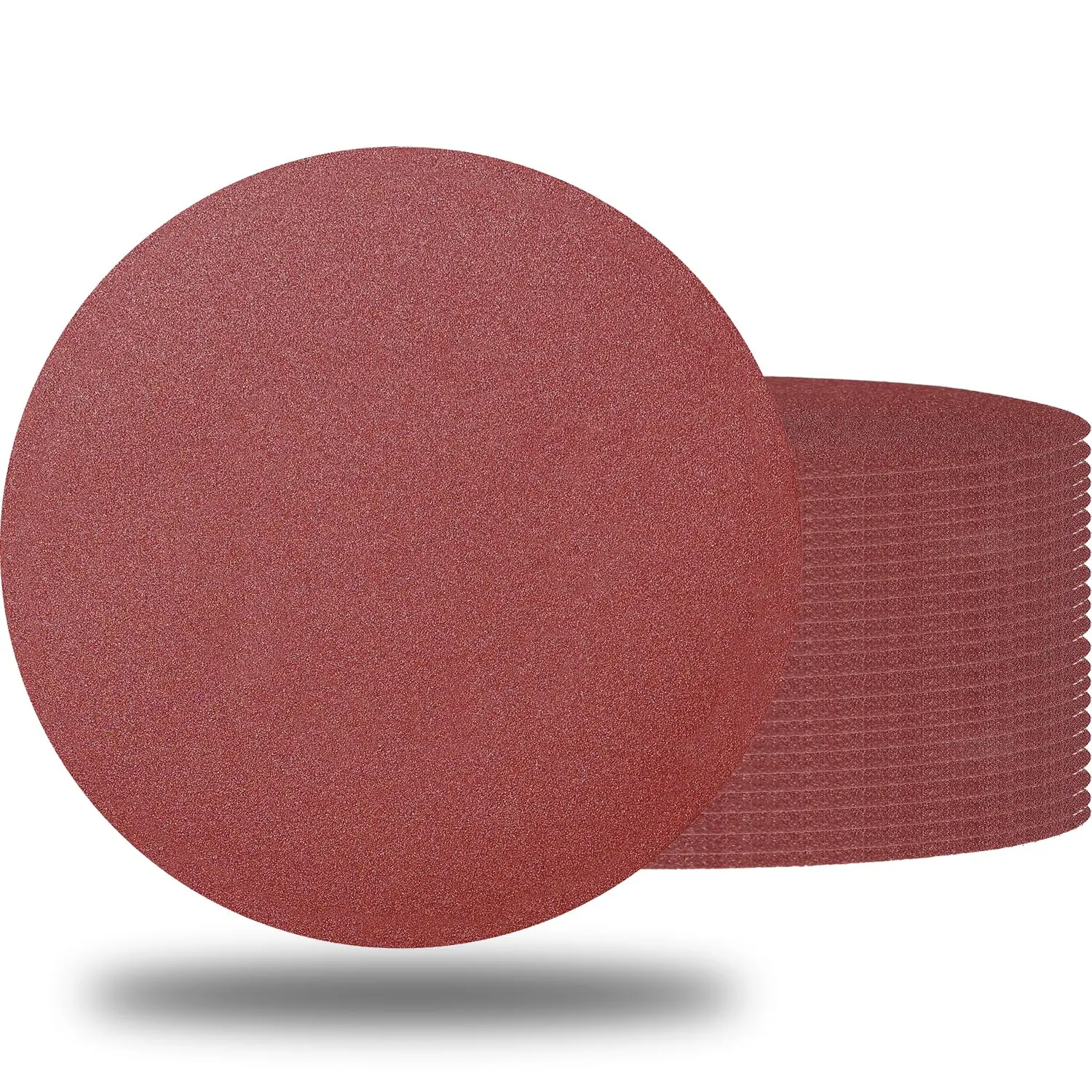 18 count 10 Inch PSA Sanding Discs Set - 80, 100, 120, 180, 240 400 Grit Sander Discs -10"  Oxide Sandpaper Discs with PSA Self Adhesive for Drywall, Floor, Woodworking, Auto Power Sander
