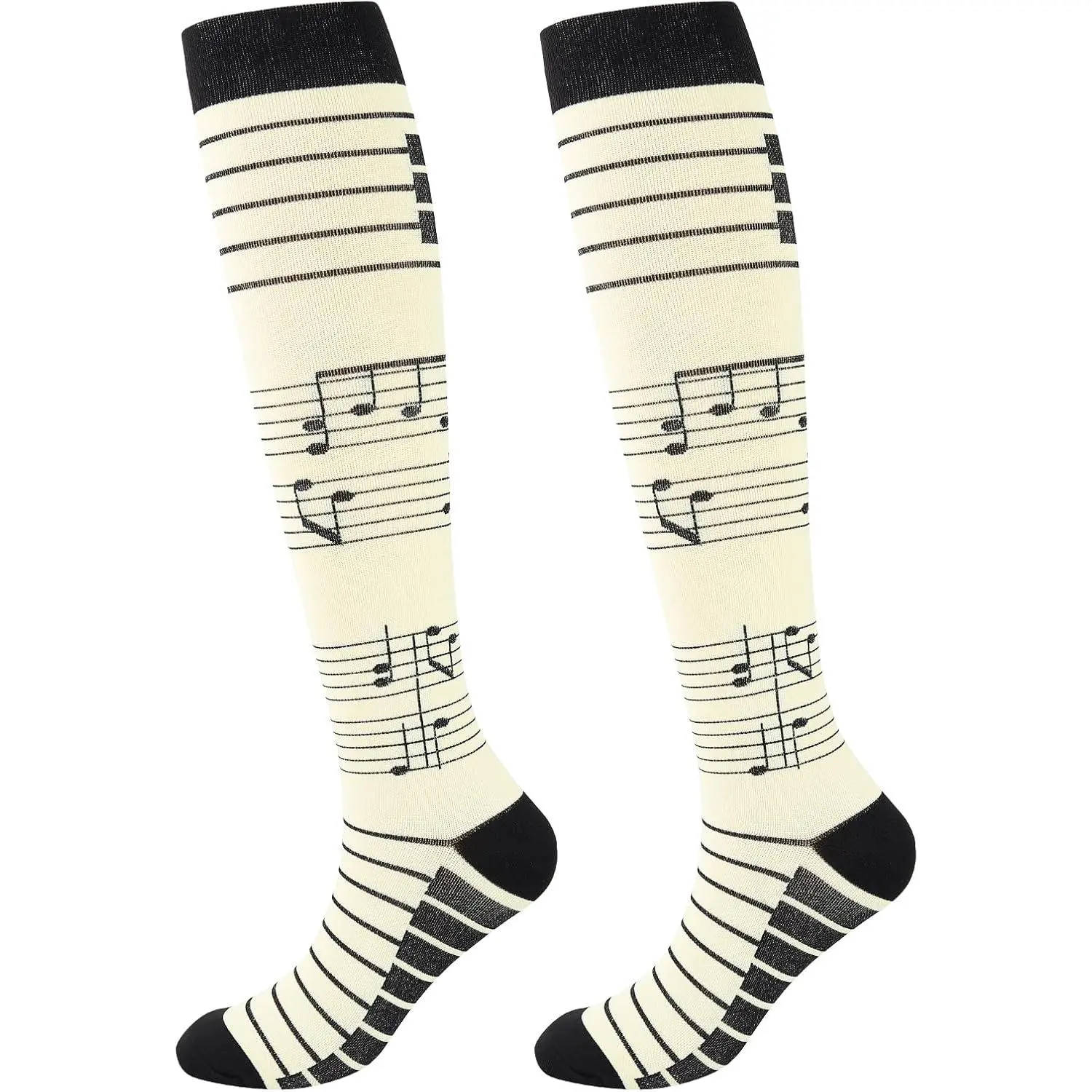 outdoor sports Junely Compression Socks for Women Knee High Socks for Running Nurses Pregnant Women Work Support Travel Flight Sports