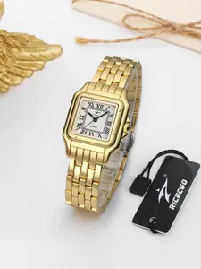 RICECGO: A lightweight, luxury square ladies' watch featuring a classic Roman numeral dial—an elegant timepiece perfect for both work and dates.