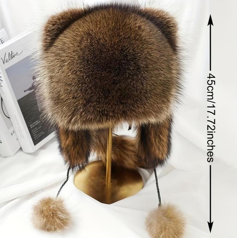 2025 New Raccoon Tail Y2K Hat - Detachable Fluffy Earmuffs - Hypoallergenic Machine-Washable Winter Beanie