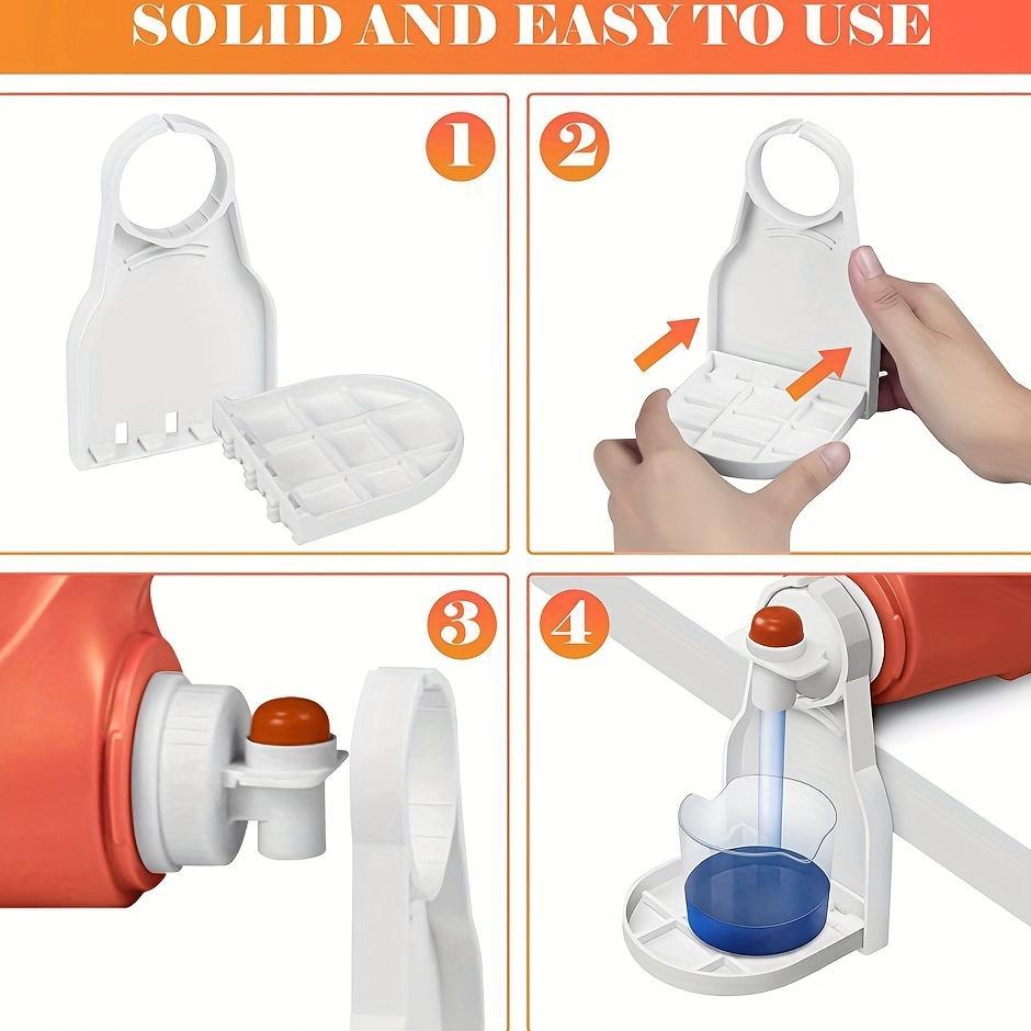 Laundry Detergent Cup Holder, 1 Count Foldable Dispenser Cup Stand, Bathroom Counter Organizer for Distributing Detergent, Home Supplies