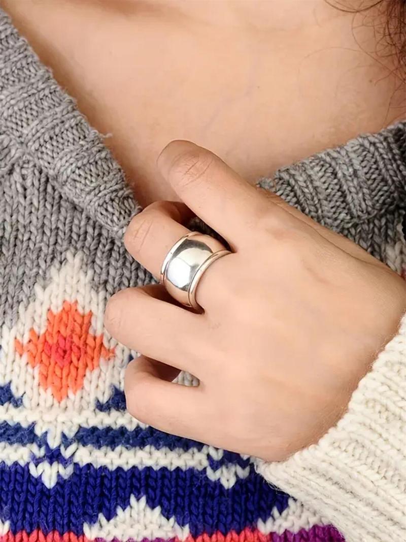 Vintage Simple Ring Fashion Jewelry Accessories for Women, Fashion Jewelry for Party, Daily Clothing Decor, Trendy All-match & Exquisite Jewelry for Birthday Gift