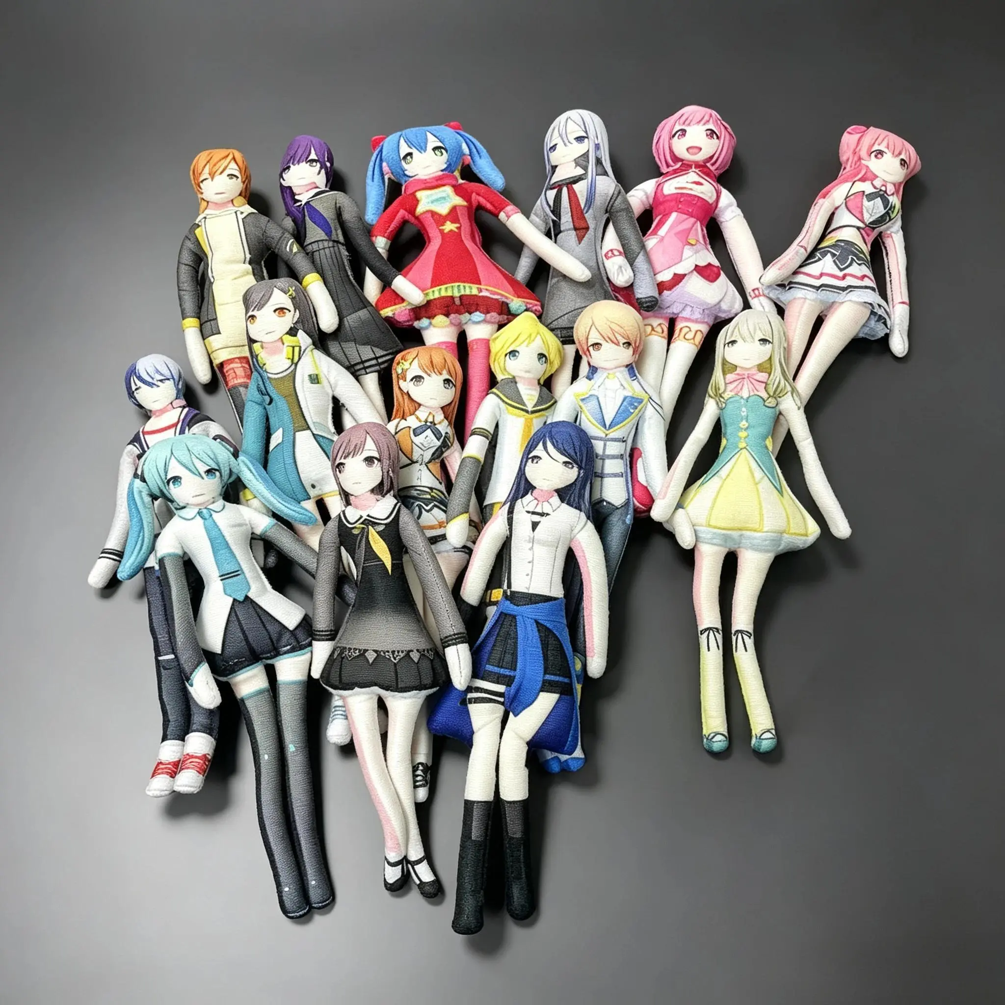 28cm Project Sekai Abstract Plush Toys Stuffed Dolls Joint Twistable Shape Cosplay Cartoon Figure Room Decoration Gift