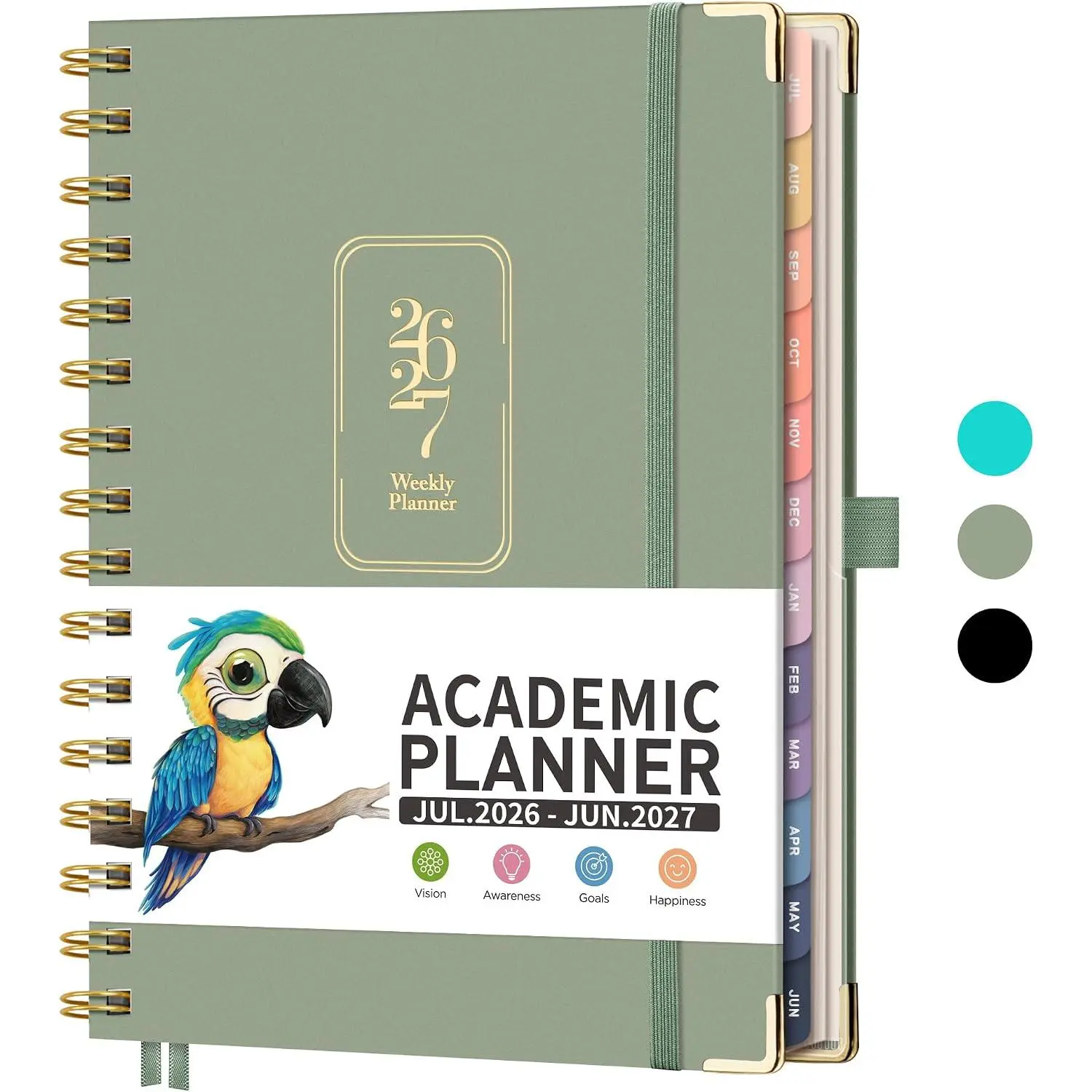 Academic Planner 2026-2027, Weekly and Monthly, A5 (5.7" x 8.3")