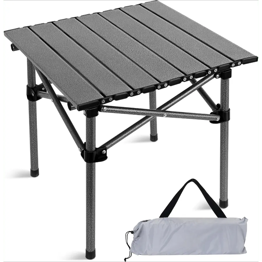 Portable Folding Camping Table - Lightweight Collapsible Outdoor Table with Carry Bag, Sturdy Legs & Large Flat Surface for Picnics, BBQs, Beach, Hiking, Tailgating - Compact & Durable Design for s &