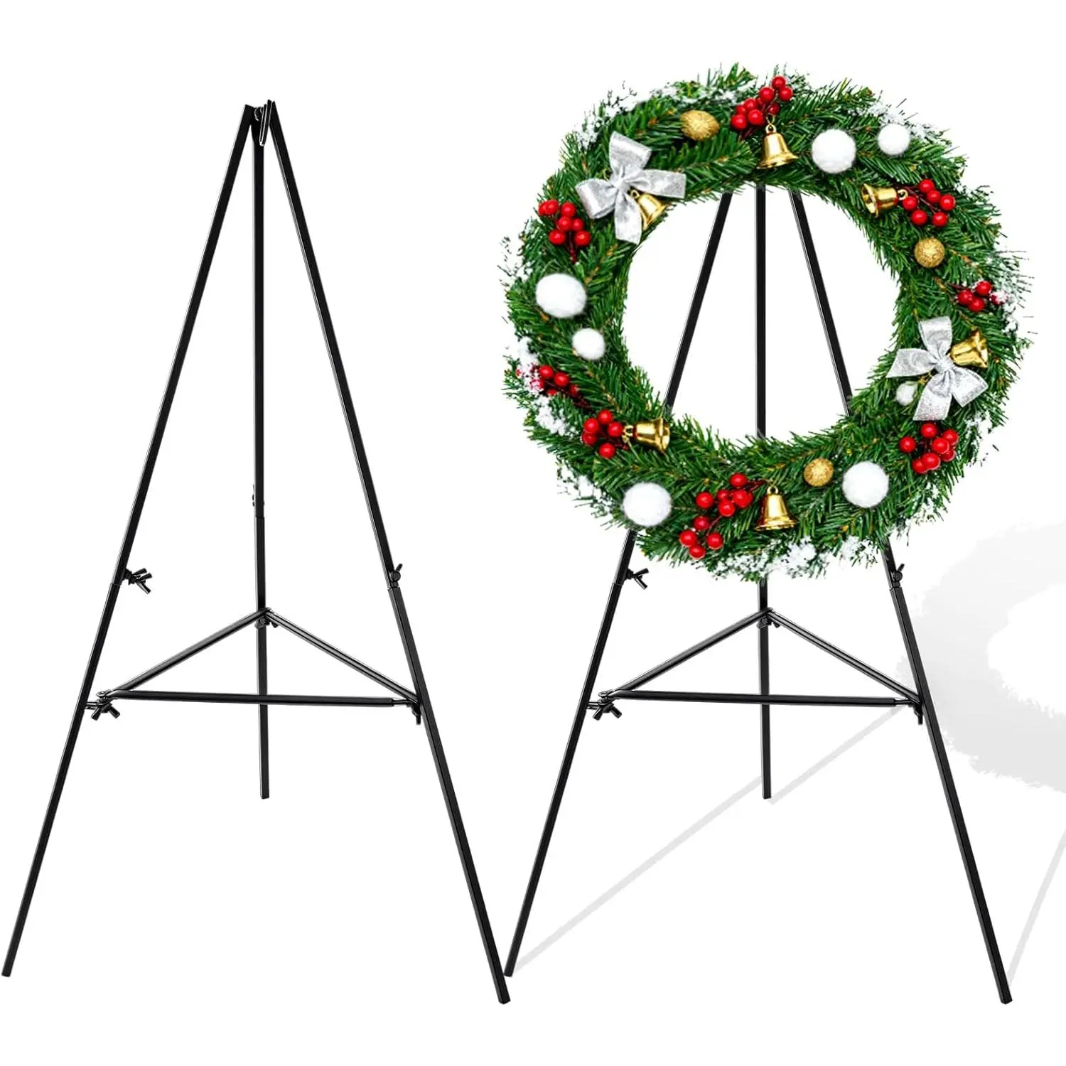 2 Pcs Christmas Metal Wreath Stand Holder - Detachable Wreath Holder for Cemetery, Wreath Easel for Wedding Flower Display Wreath Holder for Grave Gravestone Indoor,Outdoor Decorationsfidget toys
