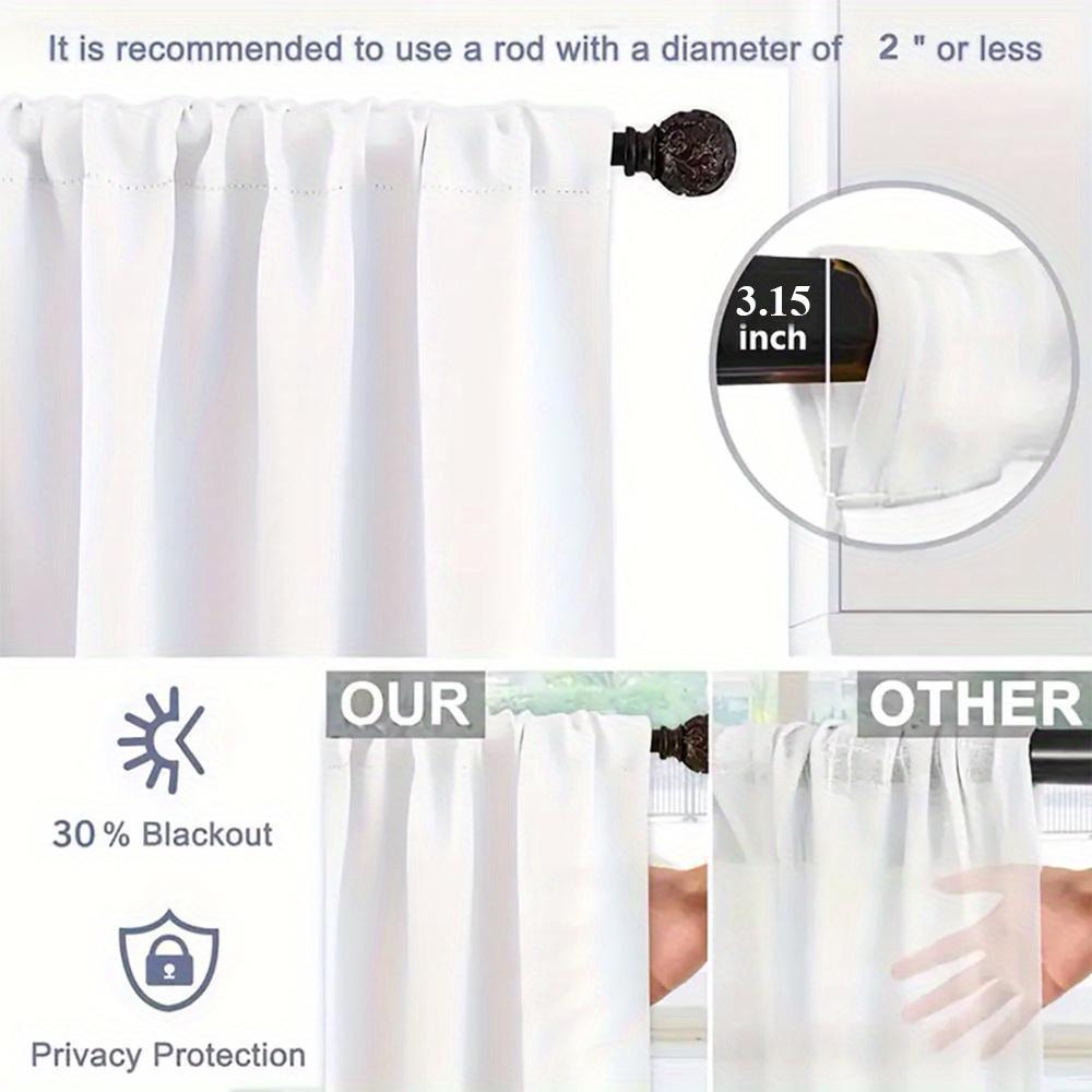 3pcs Panels Blackout Kitchen Curtain Suitable for Kitchen Cafe - Mistletoe Pinecone & Bow Print Valance Tier Curtain, Machine Washable Window