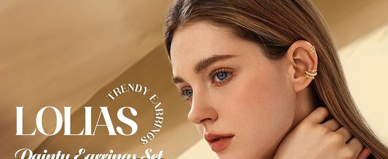 LOLIAS 4 Pairs Ear Cuffs Non Piercing - 14K Gold Plated Ear Cuff Earrings for Women Ear Cuff for Non Pierced Ears Clip on Cartilage Earring Adjustable Fake Earrings Set LOLIAS 4 Pairs Ear Cuffs Non Piercing - 14K Gold Plated Ear Cuff Earrings for Women Ear Cuff for Non Pierced Ears Clip on Cartilage Earring Adjustable Fake Earrings Set