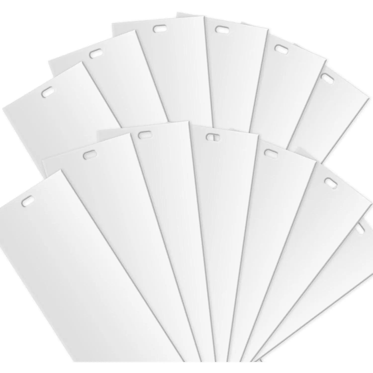25 Pcs PVC Vertical Blind Replacement Slats, 82.5" White Vertical Blinds Parts for Sliding Glass Doors, Patio Windows, Sliding Doors, Pvc Slats