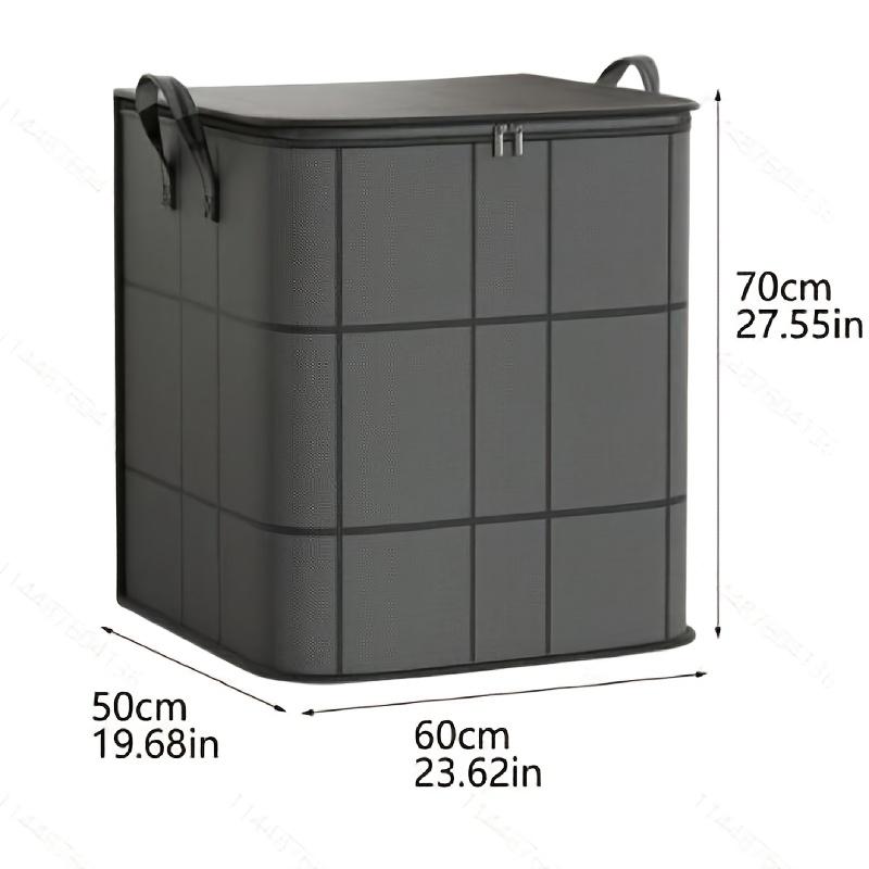 [Under Bed Storage Bags] Under Bed Storage Bags | Large Capacity Stackable | Durable Non-Woven Fabric with Handles & Secure Flap Closure, Multi-Purpose Organizer for Clothes, Quilts, Blankets - Bedroom, Home Storage Containers