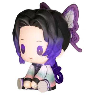 Genuine Action Figure Demon Slayer Kimetsu No Yaiba Akaza Kochou Shinobu Gacha Figure Model Toys