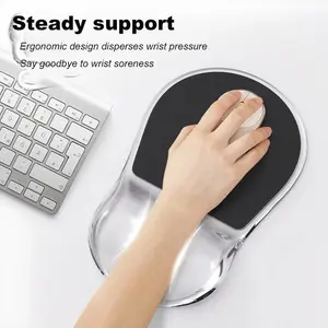 New Ergonomic Mouse Pad Wrist Support Relieve Wrist Pain Gel Mouse Pad Home Computer Anti slip Silicone Rubber Soft Mouse Pad