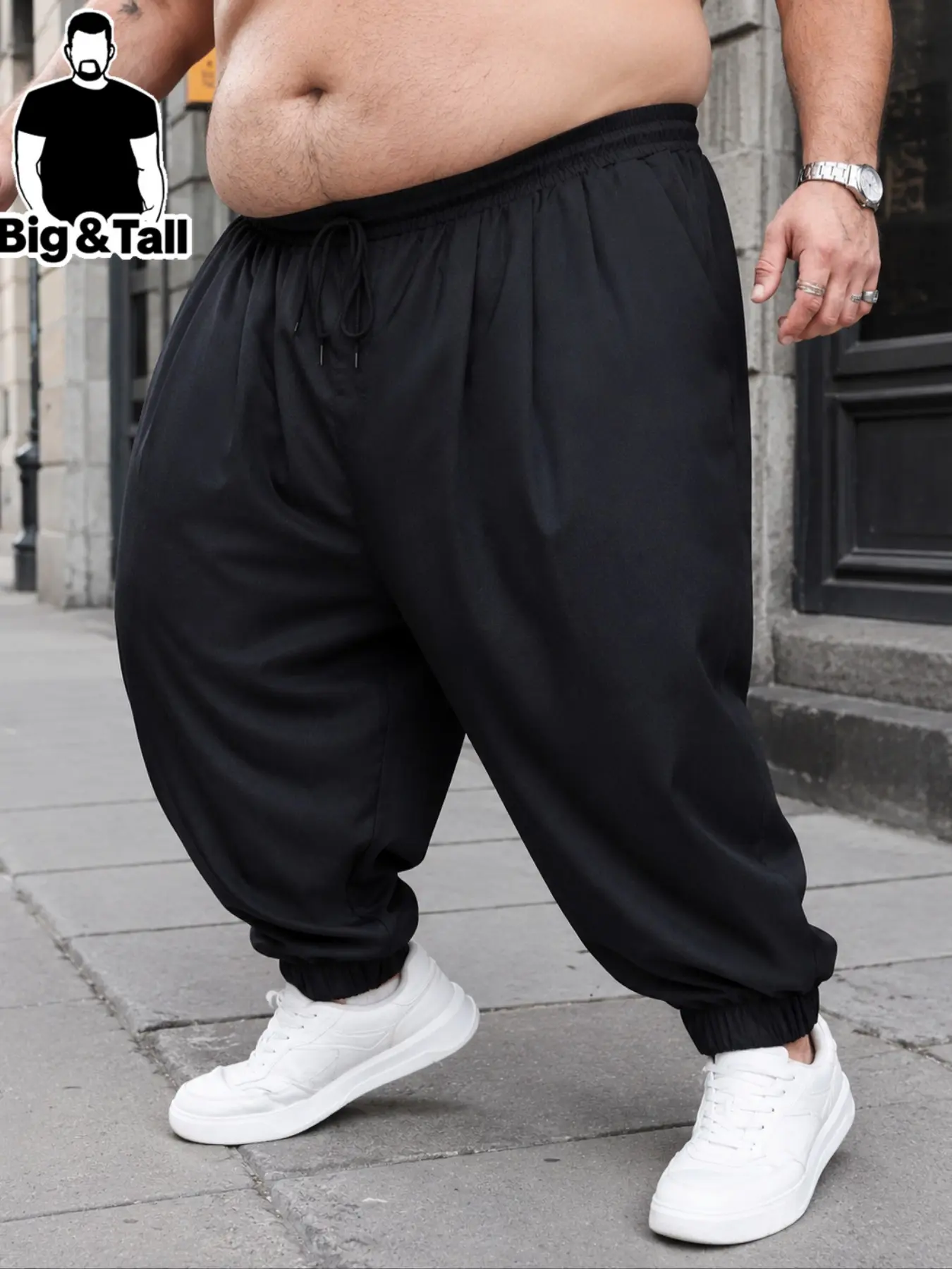 Plus Size Men's Wide Leg Loose Fit Casual Pants, Bohemian Nepal Vintage Long Pants, Harem Pants, Balloon Pants, Fall Fashion