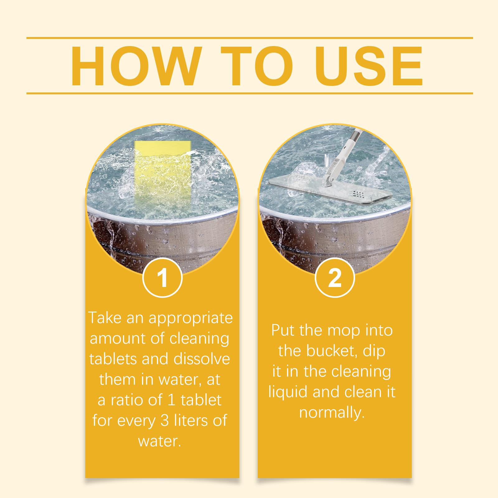 Jakehoe Floor Cleaning Tablet, For Household Floor Decontamination, Descaling And Brightening Multifunctional Mopping Cleaning Tablet