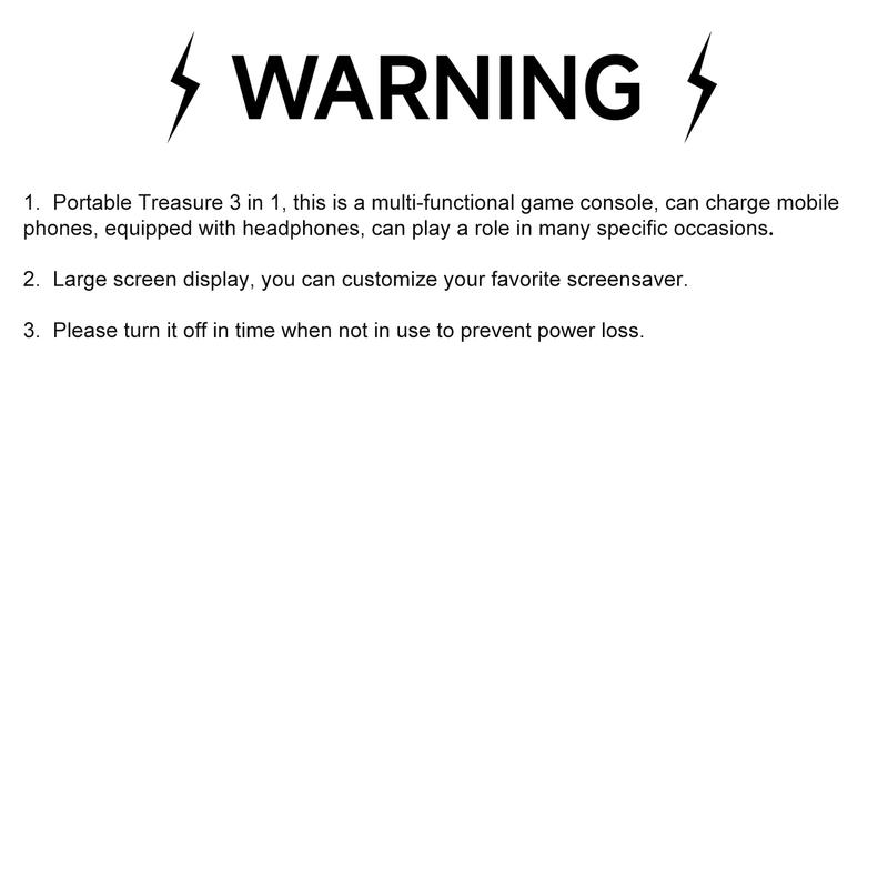 Multifunction Wireless Game Console with Headphones Charging Case, In Ear Headset Power Bank With Microphone 2-in-1 HiFi Stereo Earbuds