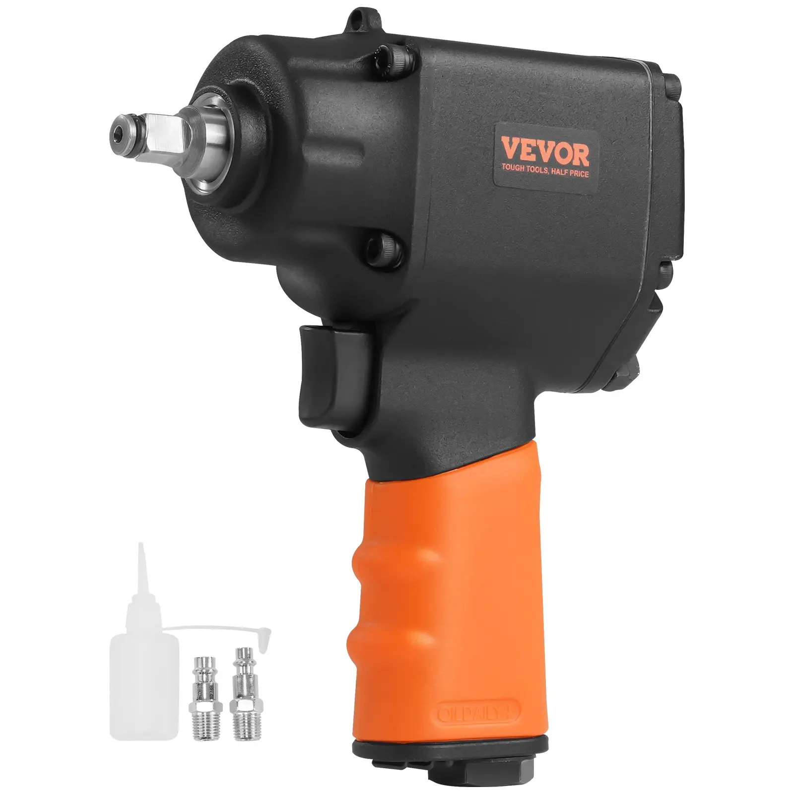 Air Impact Wrench, 3/8-Inch Drive Air Impact Gun, Up to 690ft-lbs Nut-busting Torque, Lightweight Pneumatic Impact Wrench for Auto Repairs and Maintenance