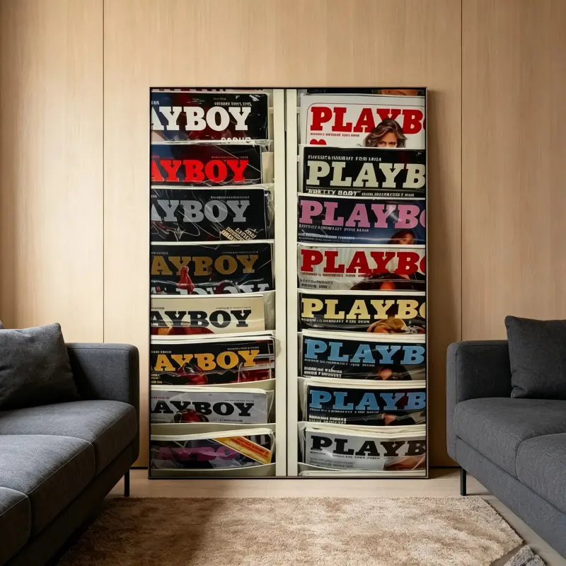 Vintage Adult Magazine Style Poster |   Hypebeast Wall Art Canvas for Bedroom & Living Room