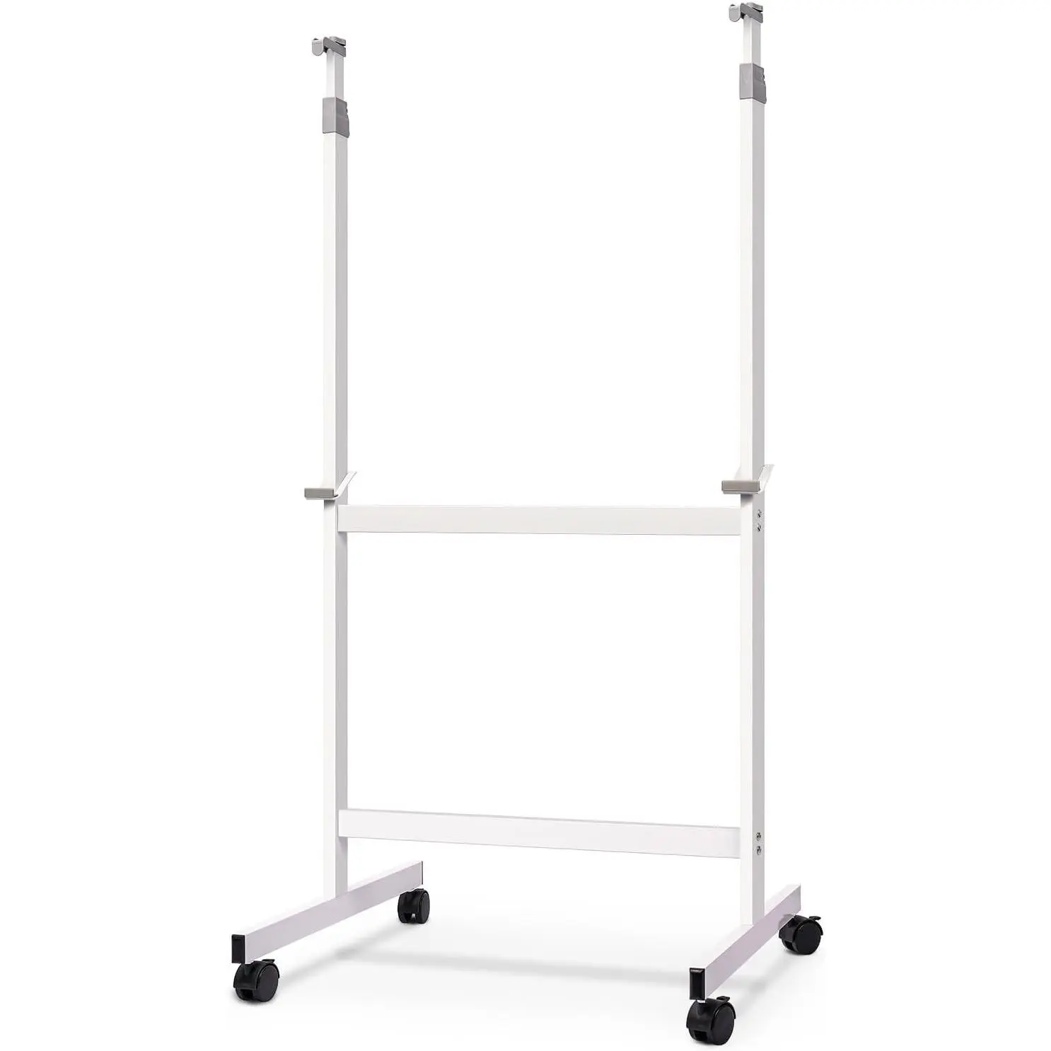 Mobile Whiteboard Stand with Wheels, Stand Only No Drill Needed | Height Adjustable Dry Erase Boards, No Drill Setup, Rolling Easel Frame for Home, Office, Homeschool,Classroom