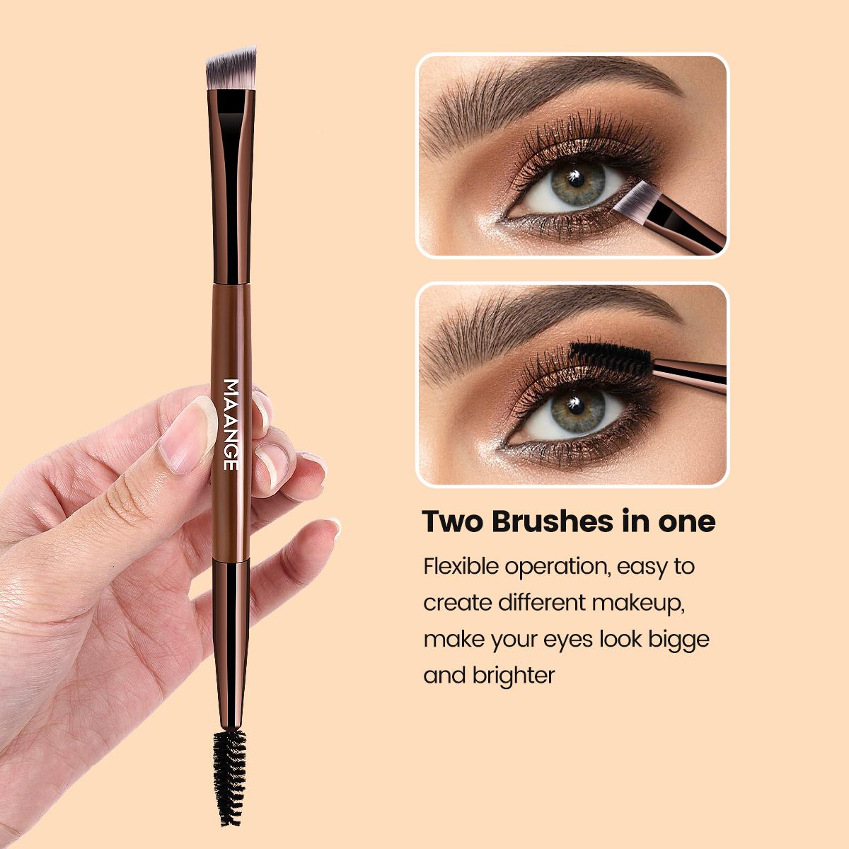 Maange 7-Piece Cosmetic Brush Set: Professional Dual-Ended, Multifunctional Makeup Brushes for Foundation, Concealer, Blush, Eyeshadow, Contour, Bronzer, Powder, Cruelty-Free Peach Dust, Makeup Accessories Gifts for Friends #GLOBAL PICKS