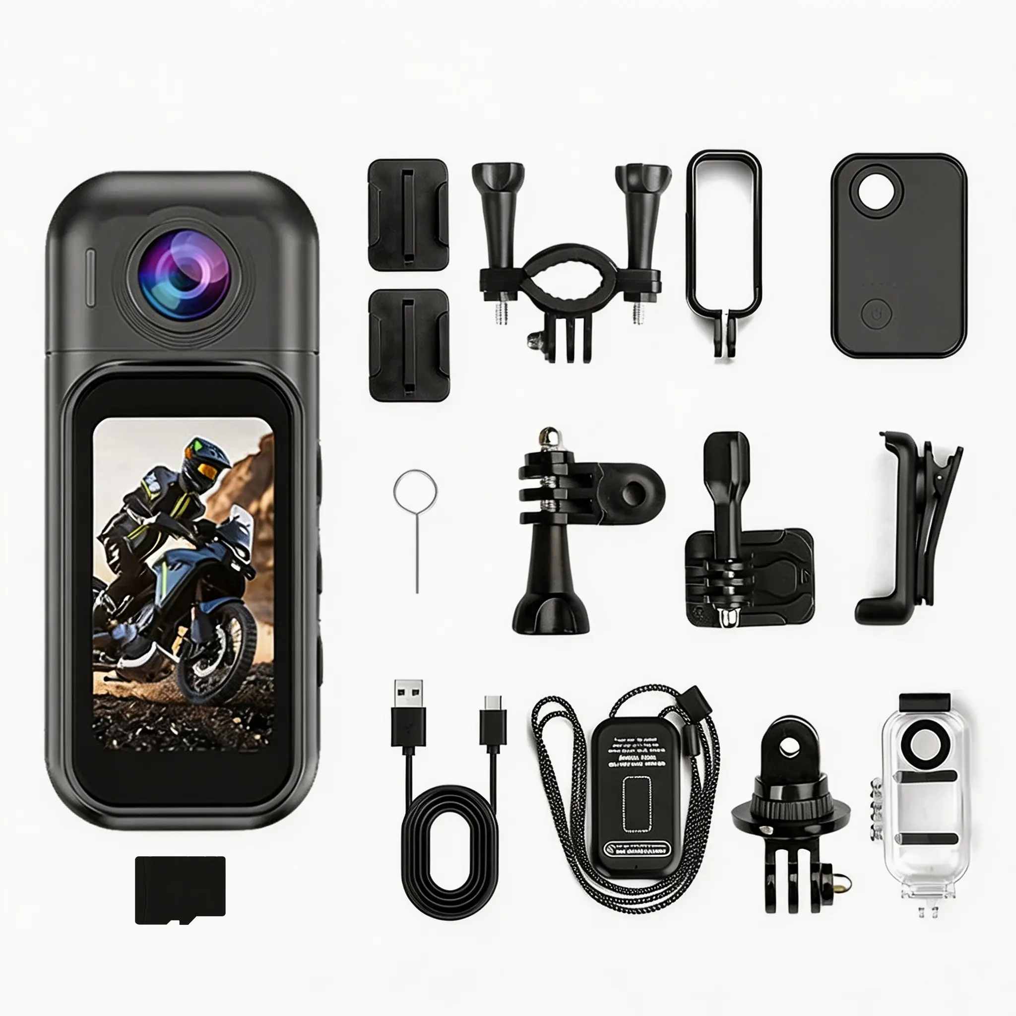 1080P Mini Pocket Camera, Hands-Free POV with Magnetic & 360° Clips  Waterproof Wearable Body Cam for Cycling, Moto, Vlog, Pets , Touchscreen, 180° Rotating Lens, Charge & Record, Mount Anywhere, Gift for Boys, Girls, Teens – TikTok Must-Have!