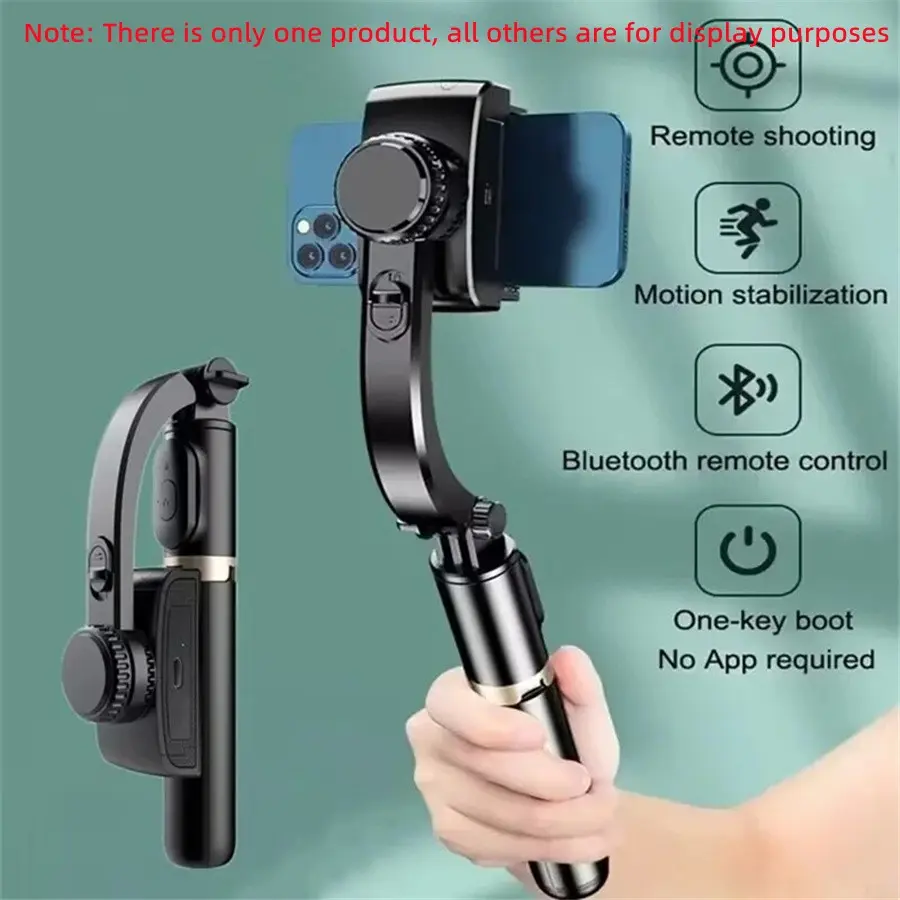 Handheld gimbal 360 ° shooting stabilizer Bluetooth selfie stick with aluminum tripod for iPhone and Xiaomi video recording													