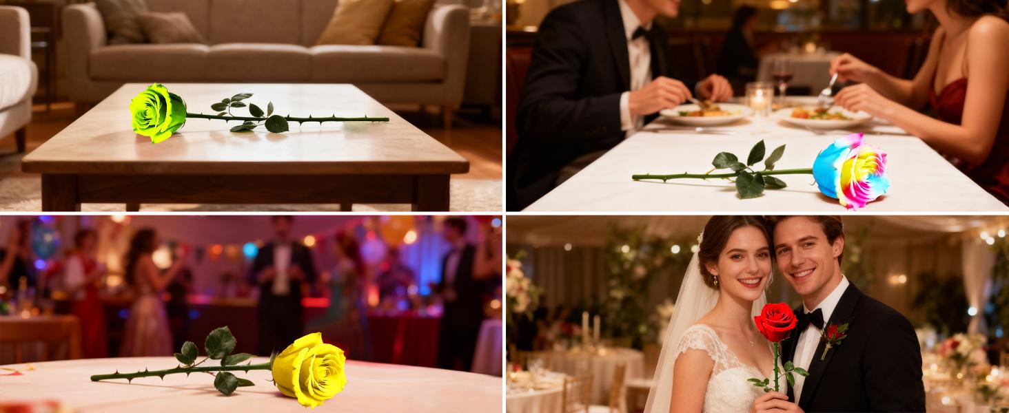 Single Forever Roses Luxury Gift for Women/Men, Fresh Flowers Bouquet for Girlfriend, Wife, Mom, Anniversary, Valentine's Day, Wedding, Graduation, Christm