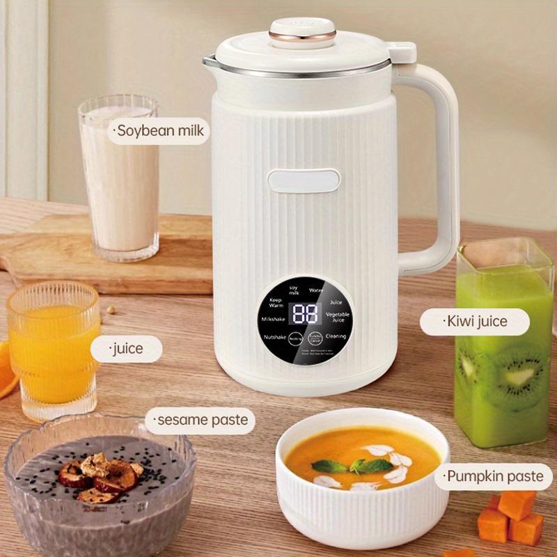 Nut Milk Maker, Multi-functional Soy Milk Maker, Blender Machine, Can Make Coconut Milk, Oat Milk, Soy Milk, Plant-based Milk, And Juice, Small Kitchen Appliance With 12-hour Timer Function