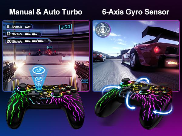 BEBONCOOL Switch Controller for Nintendo Switch Pro/Lite/OLED/PC/IOS/Android