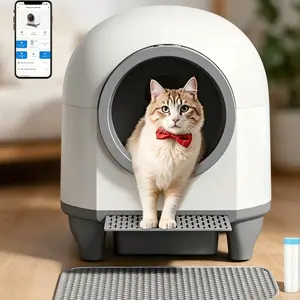 Smart Low-Noise Auto-Cleaning Litter Box 90L Self Cleaning Cat Litter Box APP-Controlled via 2.4G WiFi with Smart Sensors, Safety Protection, Easy Maintenance, Easy Setup & Clean#TikTokShopDealsforYouDays#DealsForYouDays