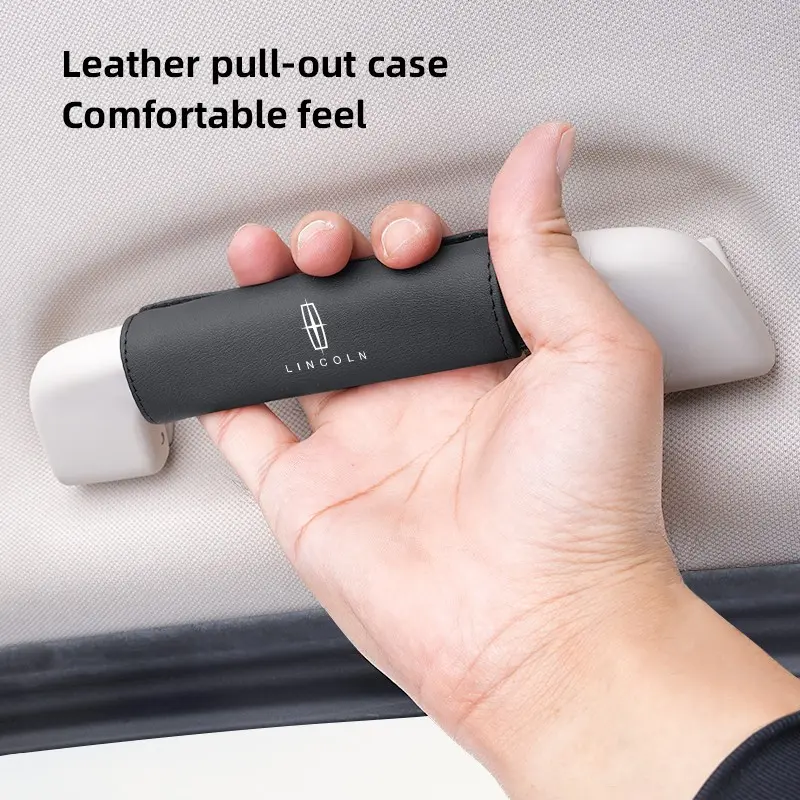 Car Interior Handle Protection Cover Roof Pull Gloves For Lincoln Navigator Continental Nautilus Aviator MKZ MKX MKC MKT MKS Corsair Mark E