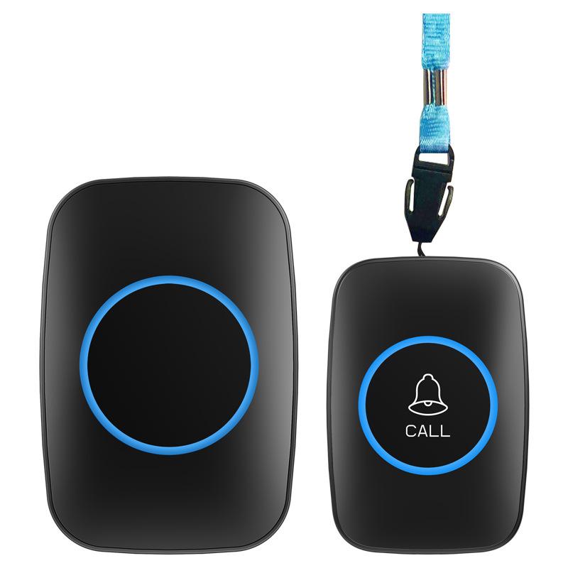 Wireless Home Elderly Call Bell Long Distance Bedside Help Button for Patients Caregiver Reminder Safety Alert Bell