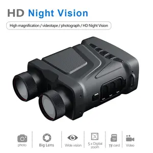 GARVEENight Vision Goggles,1080P 984FT 7 Level Digital Infrared Rechargeable Night Vision Binoculars 850NM,3" Large Viewing Screen 5X Optical Zoom can Save Photo and Video with Anti Shake Function