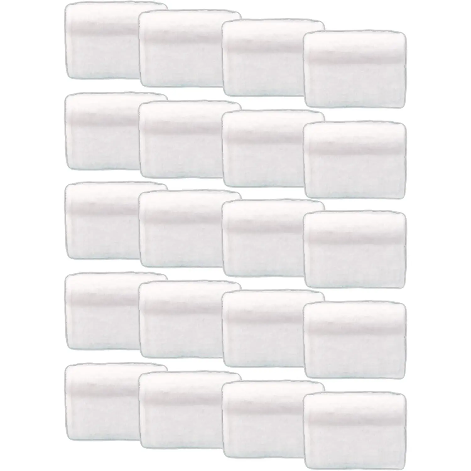 20-Pack Replacement Pads | Reusable Cleaning Pads for Wet & Dry Use | Trap Dust, Dirt & Pet Hair | Mop Pad Refills for Baseboards, Trim, Molding & More