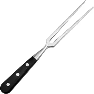 Heavy Duty Stainless Steel Carving Fork 11.6 Inch BBQ Meat Fork & Serving Fork for Cooking Roasting Meat Shredding (POM Handle)