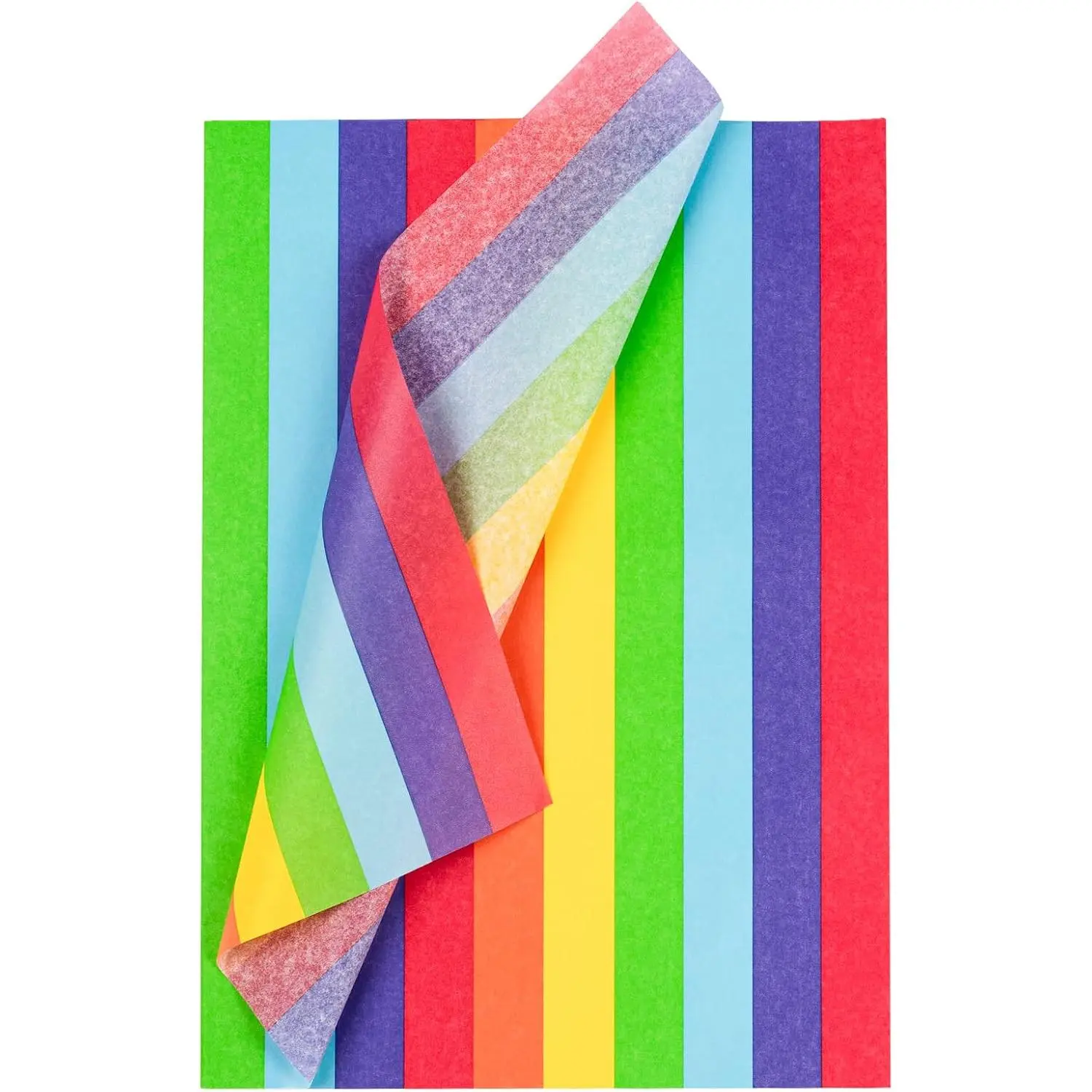 Wrapping Tissue Paper - 60 Sheets 14 x 20 Inch Colorful Stripes Tissue Paper Bulk for  Wrapping, Arts & Crafts, Packing and Decorations